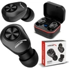 Bild von TWS Bluetooth In-Ear-Kopfhörer mit Ladestation und Integriertem Mikrofon Touch-Technologie Kabellose Ohrhörer True Wireless Stereo BT5.1 Ladebox mit Display Schwarz