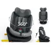 Bild von Kinderkraft I-GROW 2 PLUS Kindersitz 0-36 kg, I-SIZE 40-150 cm, 360 grad drehbar, Kinderautositz mit Isofix station, FWF und RWF, Grau