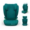 Bild von Kinderkraft JUNIOR FIX 2 PLUS Kindersitz, Verstellbare Kopfstütze, H-GUARD, SPS, ISOFIX und Gurtmontage, Atmungsaktiver AIR FLOW Bezug, Grün