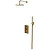 Bild von Omnires CONTOUR SYSCT11GLB Unterputz-Duschset mit Thermostatarmatur, goldfarben