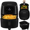 Bild von Zeegma Heißluftfritteuse KNAPPER PRO, 1400W, 8 Kochmodi, großer Backkorb 3,5l, 4,5l Schüssel