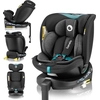 Bild von Lionelo Kindersitz Navy i-Size 360° EasyTurn-Drehbasis, 40-150 cm, Montage mit ISOFIX und einem Stützfuß, R129-Norm - Schwarz Turquoise