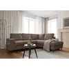 Bild von MIUFORM Lofty Lilly Ecksofa mit Bettfunktion L-FORM RECHTS   237 x 197 cm - Taupe - Sofa Schlafsofa Couch