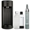 Bild von Mysoda Glassy Design-Wassersprudler (Black) mit 1L Glasflasche und 1L PET-Flasche und CO2 Zylinder
