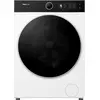 Bild von Hisense WD5I8043BWF, Frontlader, Freistehend, Weiß, Links, Schwarz, Schwarz