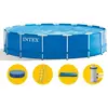 Bild von Intex Aufstellpool Metal Frame Pool Set Ø 457 x 122 cm Rund Blau
