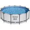 Bild von Bestway Steel Pro 5618W, Gerahmter Pool, Leiter, Weiß, 50,3 kg