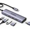 Bild von Ugreen 15596, Kabelgebunden, USB 3.2 Gen 1 (3.1 Gen 1) Type-A + Type-C, 100 W, Aluminium, 5 Gbit/s, USB