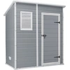 Bild von Keter Manor Pent 6x4 Geräteschuppen B 183,5 x T 111 x H 200 cm, Farbe Grau, wetterfest