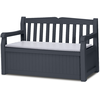 Bild von Keter 6025 Garden Bench, Auflagen und Universalbox mit Sitzfunktion, anthrazit