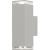 Bild von Konstsmide Pollux Wandleuchte auf/ab mit 1xStreifen weiss, 2xGU10 Sockel, max 2x7W, 240V, Aluminium/Acrylglas, 407-250