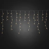 Bild von Konstsmide - LED Eisregen Lichtervorhang, mit weißen Globes, 200 bernsteinfarbene Diode, 24V Außentrafo, transparentes Kabel - 3672-803