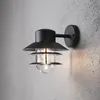 Bild von Konstsmide Modena Wandleuchte schwarz lackiertes Aluminium, klares Glas 7310-750