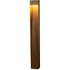 Bild von Konstsmide 7360-970 Rho Wegeleuchte | rostfarben | Outdoor | Anschluss 230 240 V | 8 W, 200 lm, 2700K | 12 x 9 x 100 cm | inkl. fix. Leuchtmittel