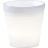 Bild von Konstsmide Assisi LED Pflanzentopf klein weiss, 3000K, 30lm, 15x2,4W, 12V/240V, Kunststoff, 7453-000
