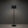 Bild von Konstsmide Akku Stehleuchte Pomezia | Indoor/Outdoor | Regenfest | USB | schwarz | Aluminum | 11 Lichtfarben | Akkulaufzeit bis zu 20h | 7824-750