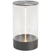 Bild von Konstsmide Edison M 7848-370 Tischleuchte/Laterne | dunkelgrau | Indoor/Outdoor | Kabellos | 0,7 W, 5 55 lm, 2700K | 12 x 13 x 23 cm