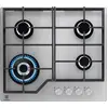 Bild von Electrolux Serie 300 KGG64362S, Edelstahl, Integriert, 60 cm, Gaskochfeld, Edelstahl, 4 Zone(n)