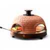 Bild von Emerio Pizzarette Original   Pizzaofen für 4 Personen   Handgefertigte Terrakotta-Haube   PO-115985   900 W