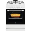 Bild von Electrolux LKK620010W, Freistehender Herd, Weiß, Drehregler, Weiß, Vorderseite, 1,15 m