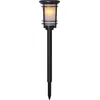 Bild von Star Trading Bollard Flame, Außen-Bodenbeleuchtung, Schwarz, IP44, Garten, Dämmerungssensor, LED