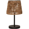 Bild von LED Solar-Tischleuchte ,Cesta' , Wasserhyazinthe-Optik , Dämmerungssensor , 48cm
