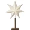 Bild von STAR TRADING Standleuchte Stern "Karo Mini" braun / beige