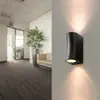 Bild von Wandleuchte Schwarz LED IP44 für 2 GU10 Glühbirnen