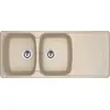 Bild von Franke AZG 621, Aufsatzwanne, Rechteckig, Beige, 2 Becken, Rechteckig, 360 x 460 mm