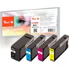 Bild von Peach 319385, Hohe (XL-) Ausbeute, Schwarz, Cyan, Magenta, Gelb, 37 ml, 13 ml, 4 Stück(e), Multipack