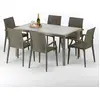 Bild von ProduceShop S7050SETJ6PBIMK, Beige, Braun, Polyrattan, 6 Sitz(e), 150 cm, 90 cm, 74 cm