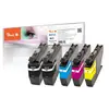 Bild von Peach PI500-267, Schwarz, Cyan, Magenta, Gelb, 8,6 ml, 12,9 ml, 5 Stück(e), 850 Seiten, Multipack