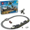 Bild von LEGO City 60508 Polizei Zug Überfall, Bauset mit Lokomotive, Helikopter, Rallye Auto und 6 Minifiguren