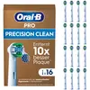 Bild von Oral-B Pro Precision Clean Aufsteckbürsten Elektrische Zahnbürste 16 Stk Weiß