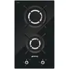 Bild von Smeg Classic PV332CN, Schwarz, Integriert, 30 cm, Gaskochfeld, Glas, 2 Zone(n)