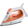 Bild von Braun TexStyle 1 SI1009OR, Dampfbügeleisen, Antihaft-Platte, 1,9 m, 25 g/min, Orange, Weiß, 120 g/min