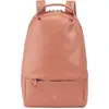 Bild von Rosa Damen Leder Rucksack mit vielen Fächern und Schlüsselhaken 25x13x37 cm