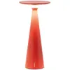 Bild von Zafferano Damina - Wiederaufladbare LED-Tischlampe, Touch-Dimmer, 8 Stunden Akkulaufzeit, IP65 - Kabellos, Rotes Aluminium-Finish