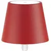 Bild von Poldina STOPPER LED-Lampe von Zafferano, wiederaufladbar und tragbar, rote Farbe mit einer Akkulaufzeit von bis zu 12 Stunden