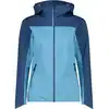 Bild von Damen wasserfeste Jacke mit Kapuze CMP Blau S