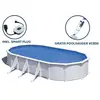 Bild von GRE Ovaler Stahlwandpool in Weiß KITPROV818   800 x 470 x 132 cm, Komplettset + GRATIS Elektrischer Poolreiniger VCB50