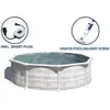 Bild von GRE Runder Stahlwandpool mit Nordicoptik KITPR358N   Ø 350 x 132 cm, Komplettset + GRATIS Elektrischer Poolreiniger VCB50