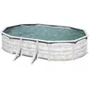 Bild von GRE Ovaler Stahlwandpool mit Nordicoptik KIT500N   500 x 300 x 120 cm, Komplettset