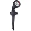 Bild von Forlight Tidian Gartenstrahler für den Außenbereich mit IP65. Flutlicht mit Rasenspike. Für GU10-Glühbirne. Farbe Schwarz