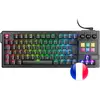 Bild von Mars Gaming MK-MASTER, Mechanische TKL-Tastatur mit Smartdeck LCD, Hot-Swap Haimu Red, Gasket-Mount, Französisch, Schwarz