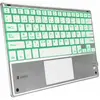 Bild von SUBBLIM TECLADO SMART BACKLIT TOUCHPAD BLUETOOTH SILVER, QWERTY, Spanisch, 5 Millionen Zeichen, Jede Marke, Silber, Weiß, Acrylnitril-Butadien-Styrol (ABS)