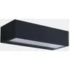 Bild von Leds C4 Led Außenwandlampe Wandbeleuchtung Nemesis Anthrazit Breite 19,5 Cm