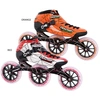 Bild von TEMPISH Inlineskates ATATU Ultraleicht 3x125mm Rollen Kohlefaser Formbares Skelett Orange Größe 49