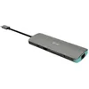 Bild von i-tec Metal USB-C Nano Docking Station 4K HDMI LAN + Power Delivery 100 W, Kabelgebunden, USB 3.2 Gen 1 (3.1 Gen 1) Type-C, 100 W, 10,100,1000 Mbit/s, Silber, Türkis, MicroSD (TransFlash), SD