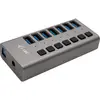 Bild von i-tec USB 3.0 Charging HUB 7port + Power Adapter 36 W, Drinnen, AC, 1 m, Grau